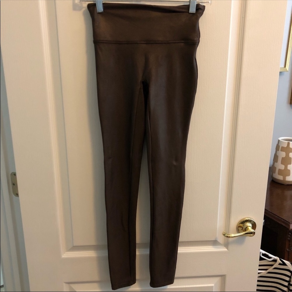 Spanx faux leather leggings S